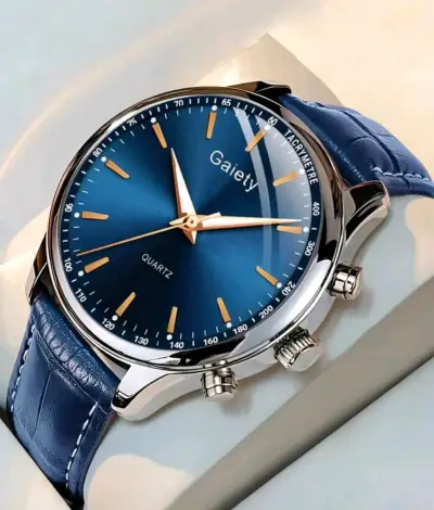 Reloj de pulsera azul elegante - miniatura 1