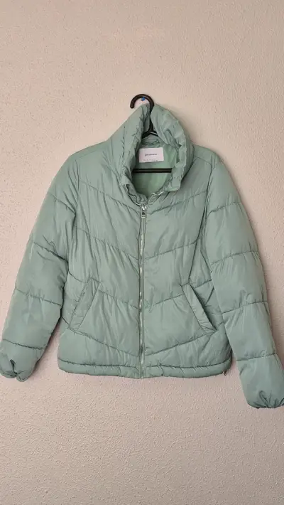 Chaqueta acolchada verde menta - miniatura 1
