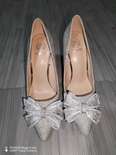 Zapatos de tacón plateados Weide - miniatura 1