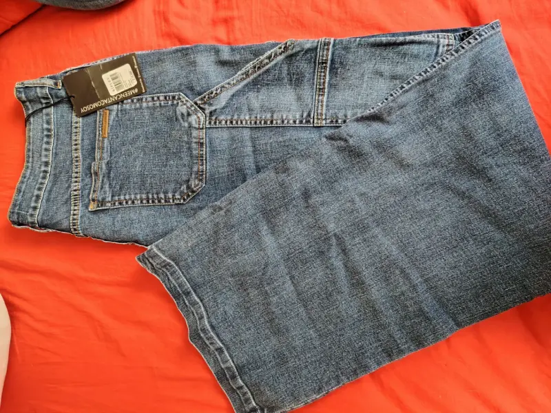 Jeans wados azules clásicos - 4