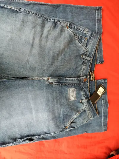 Jeans wados azules clásicos - miniatura 6