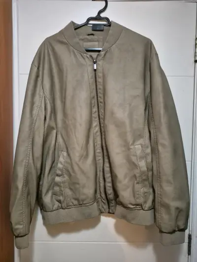 Chaqueta bomber beige - miniatura 1