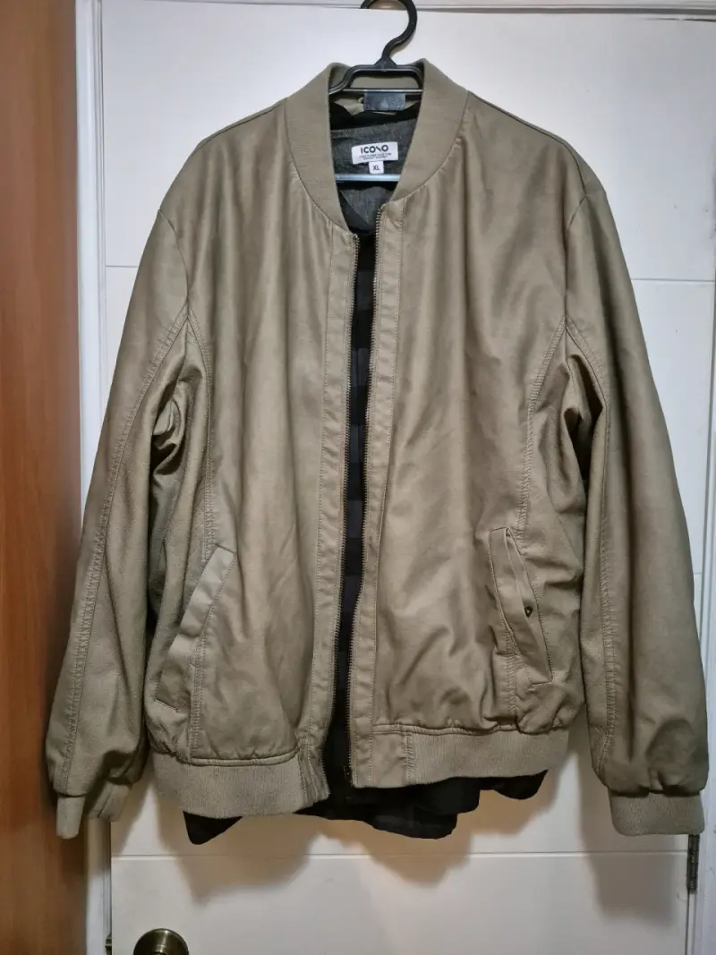 Chaqueta bomber beige - 3