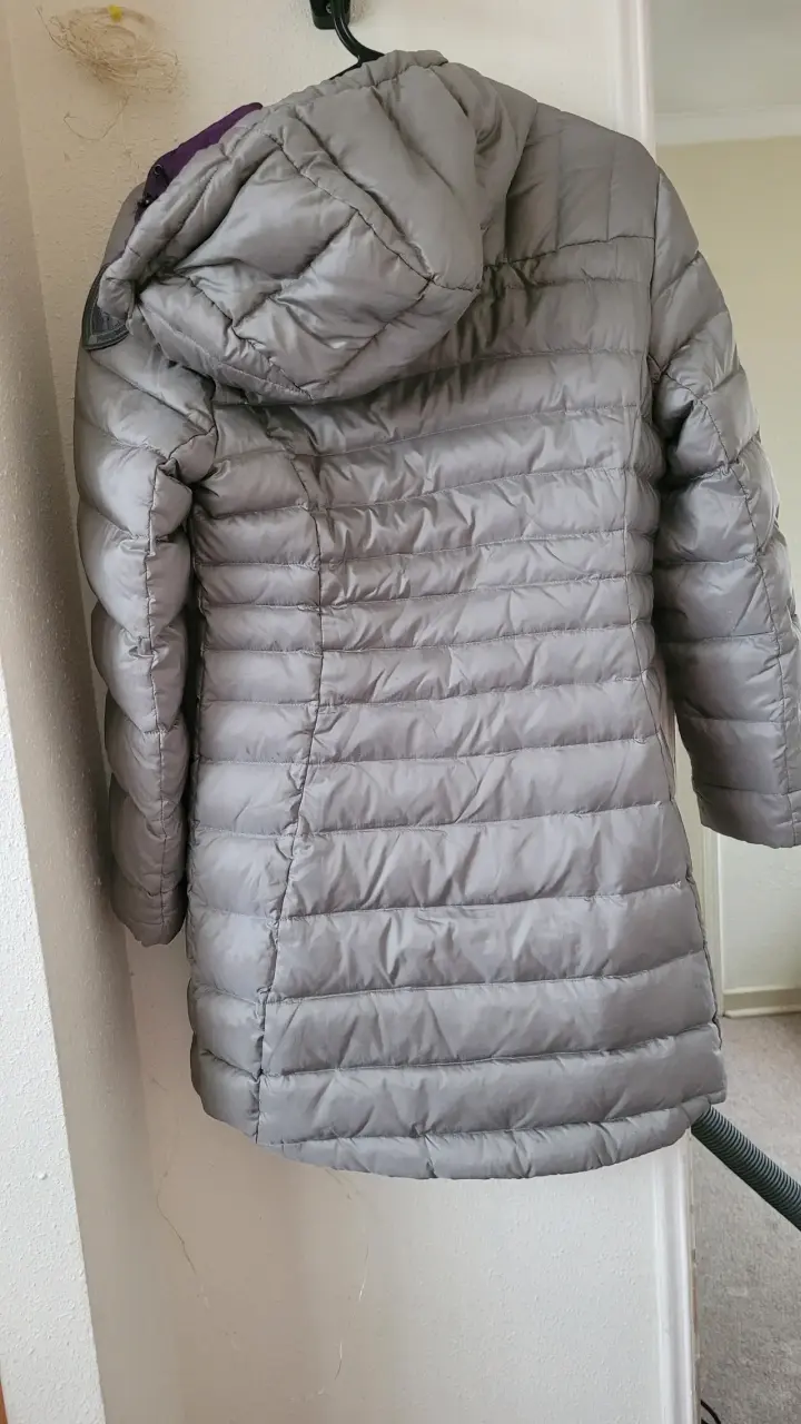 Parka de pluma gris - 2