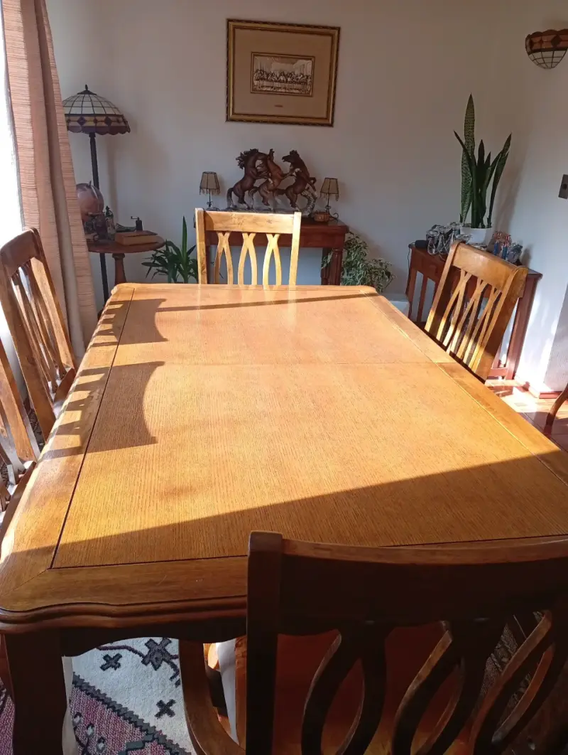 Juego de comedor de madera
