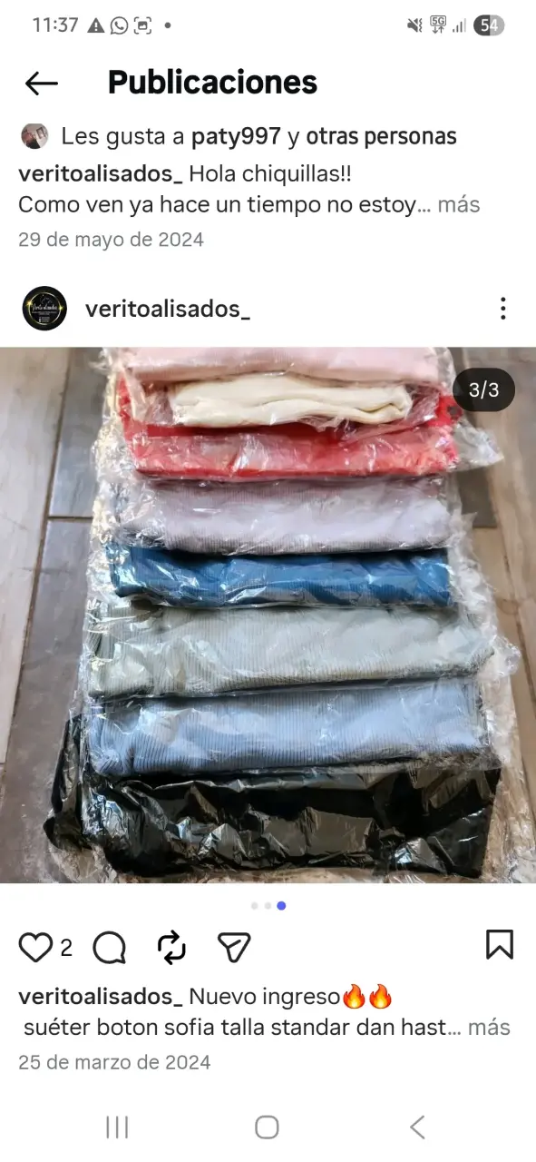 Polera beige de canalé, variedad de colores - 2