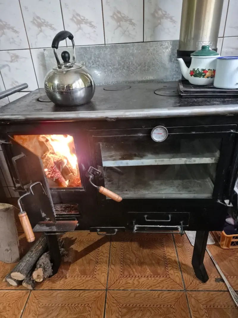 Cocina a leña con horno - 2