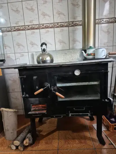 Cocina a leña con horno - miniatura 3