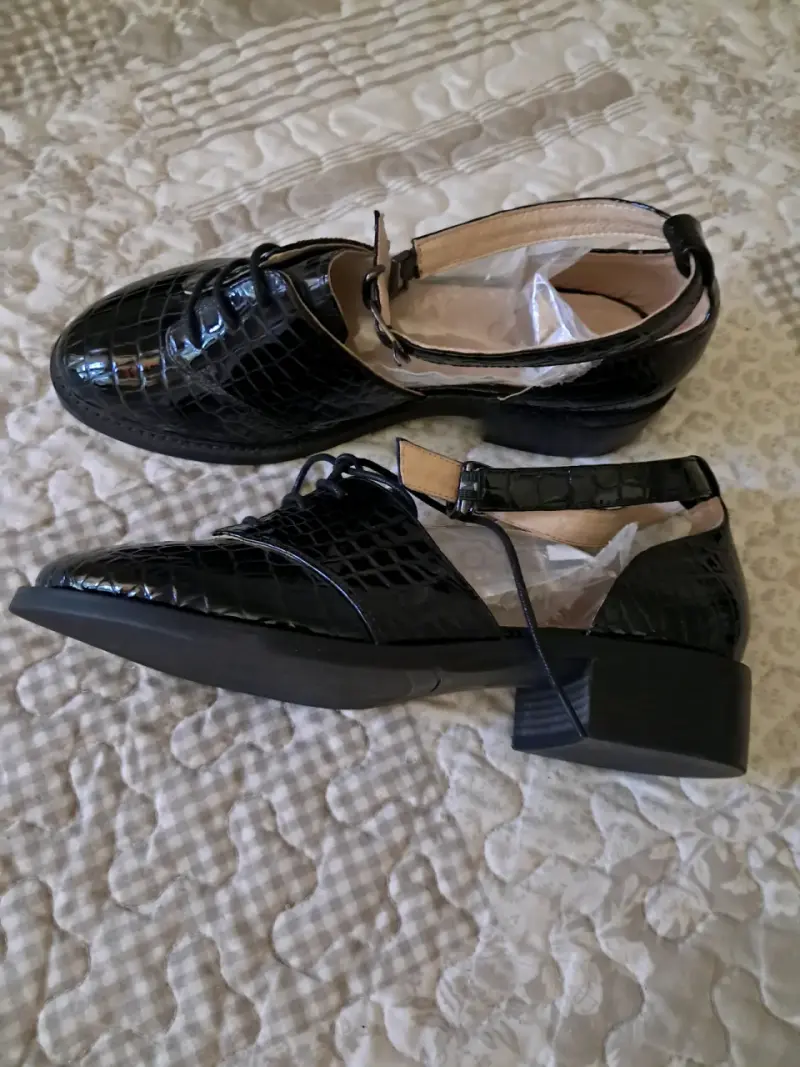 Zapatos formales negros charol - 3