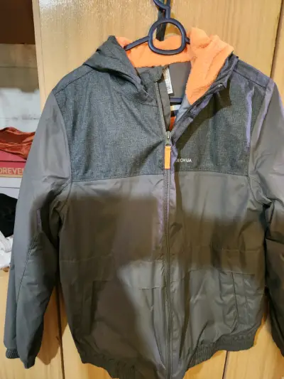 Chaqueta Quechua gris con capucha - miniatura 1