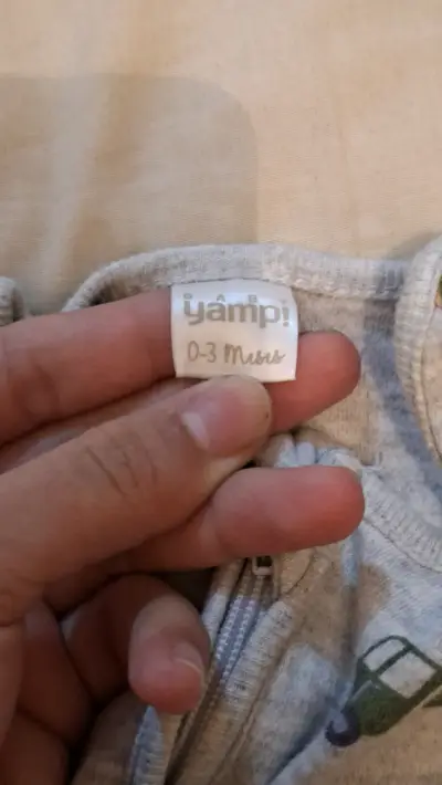 Pijama enterito gris con dibujos - miniatura 4