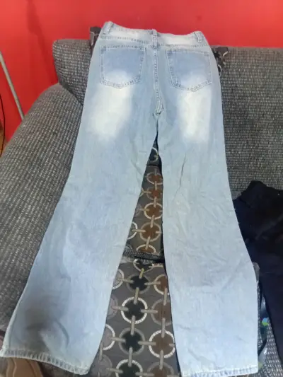 Jeans azul claro unisex - miniatura 2