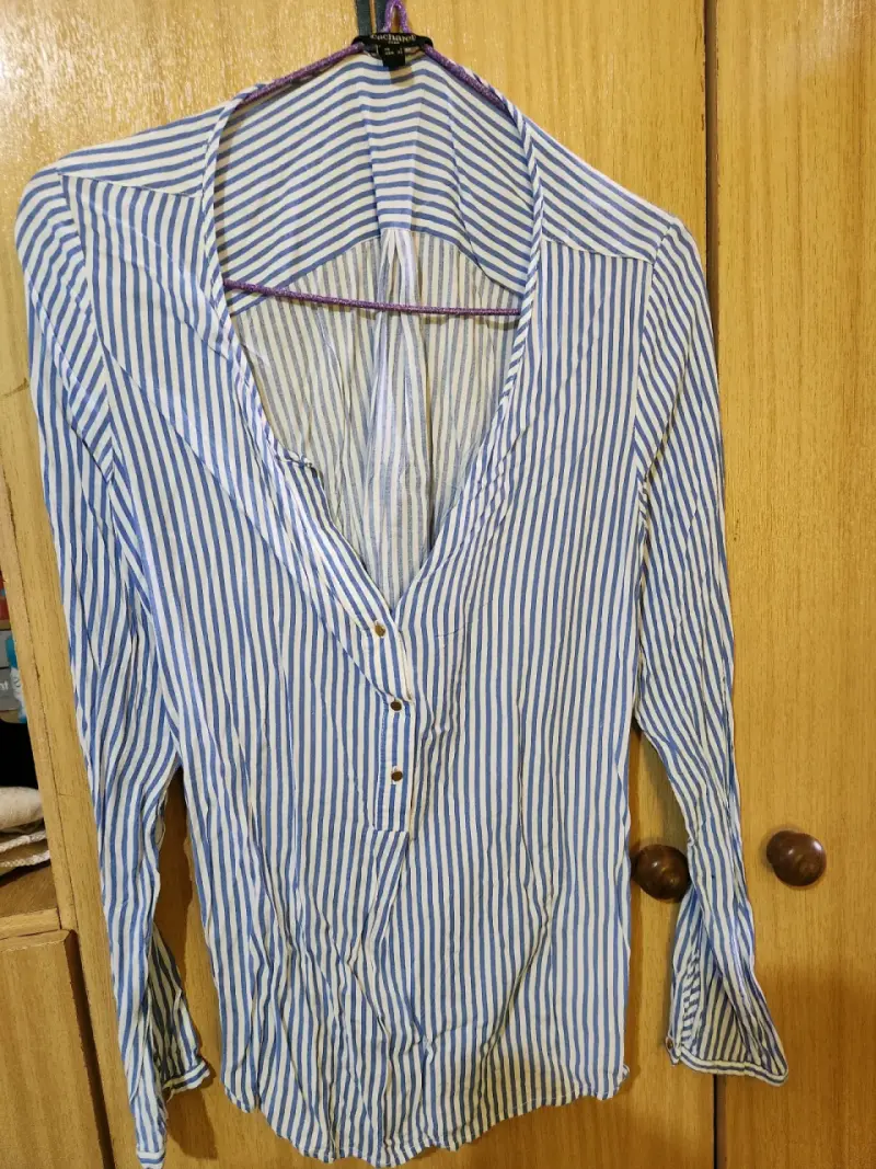 Camisa a cuadros roja y azul - 3