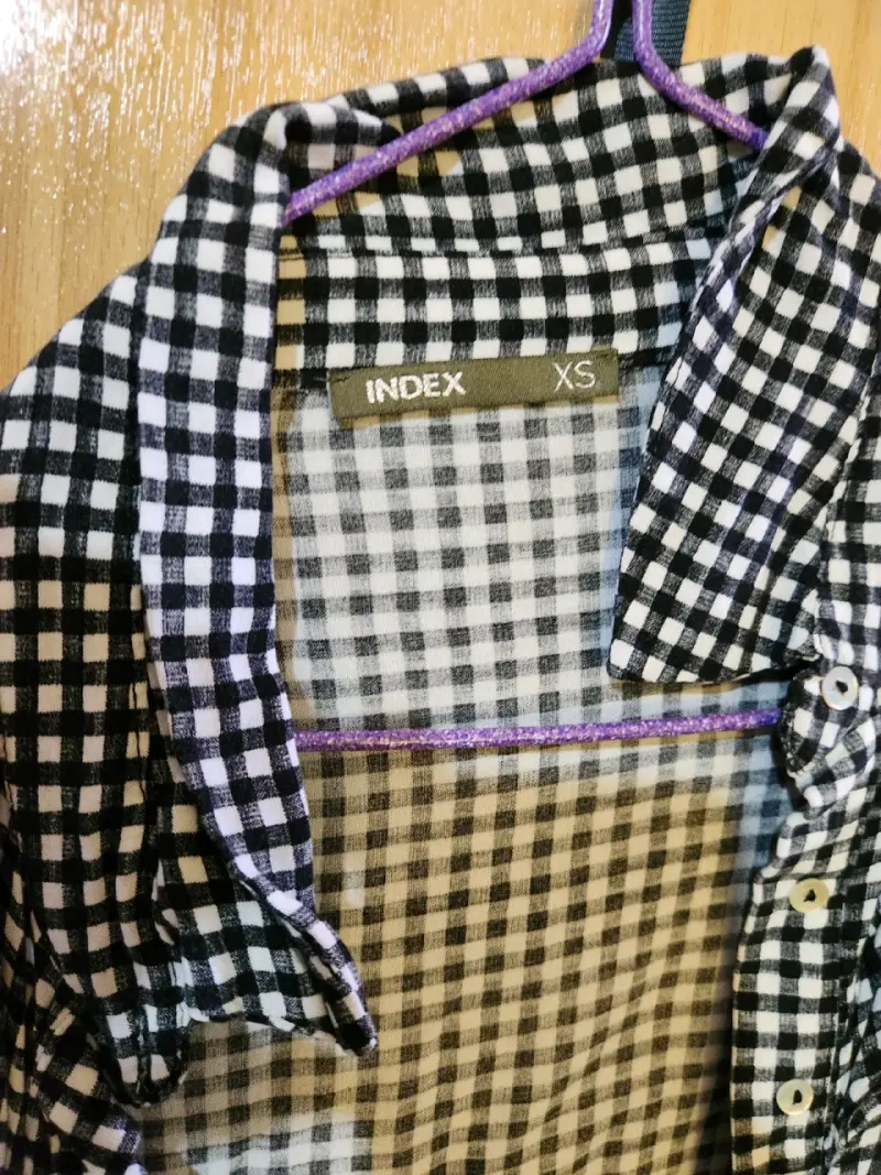 Camisa a cuadros roja y azul - 6