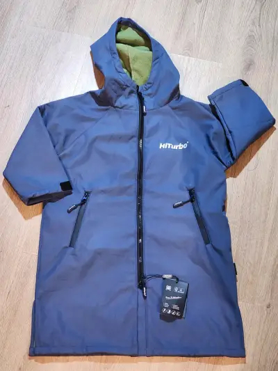 Chaqueta impermeable HiTurbo azul - miniatura 1