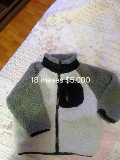 Chaqueta polar infantil beige - miniatura 1