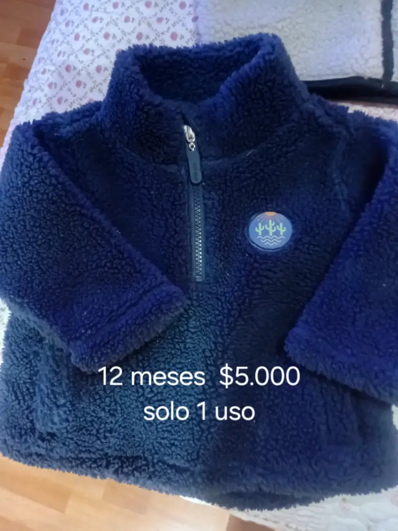 Chaqueta polar infantil beige - 2