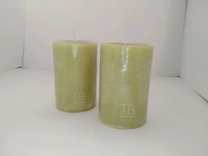 Velas aromáticas 6X10 Fragancia Tilo Bamboo (2uni. - 3