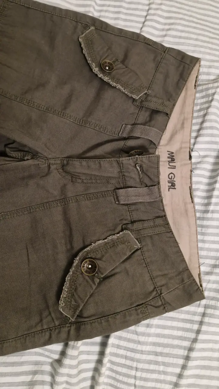 Pantalones verde olivo mujer - 2