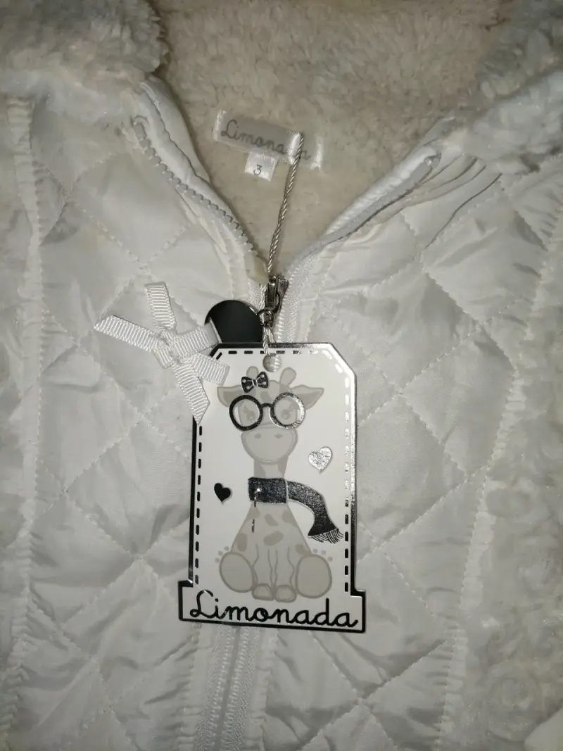 Abrigo de peluche blanco para niñas - 2