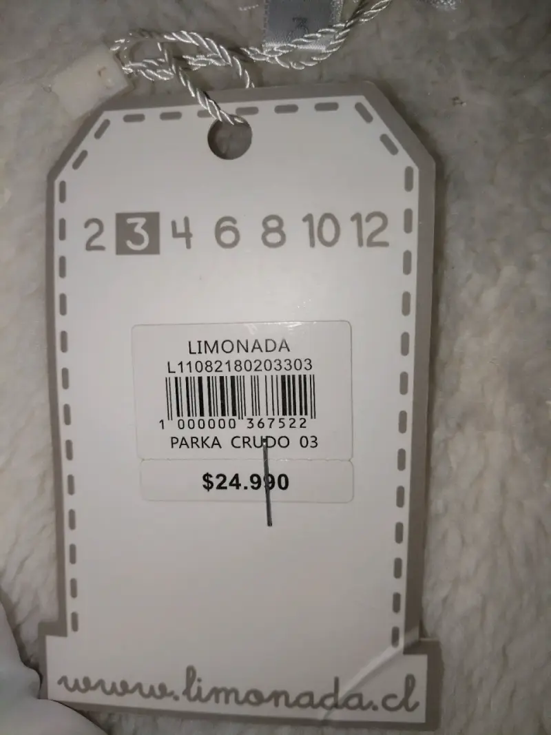 Abrigo de peluche blanco para niñas - 3