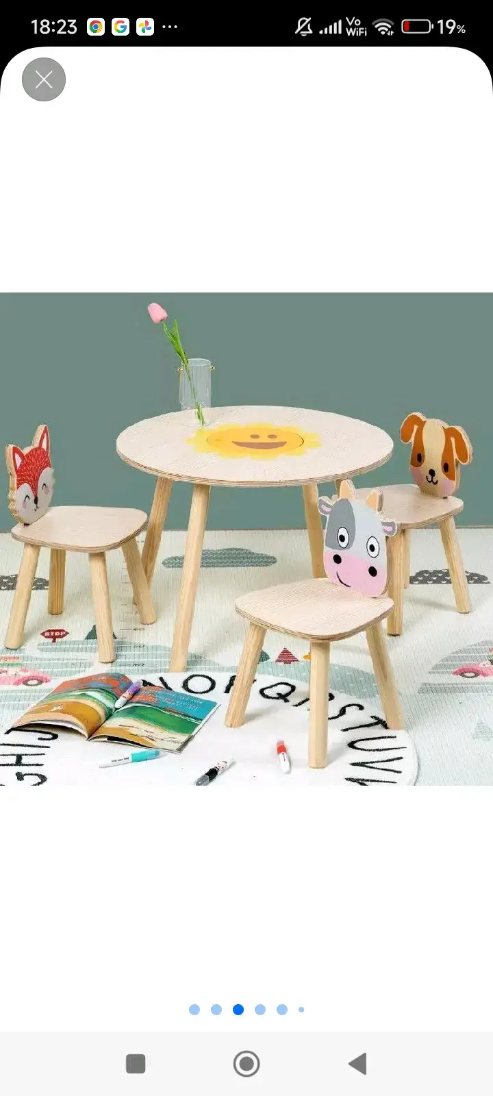 Set de mesa y sillas infantiles - 2