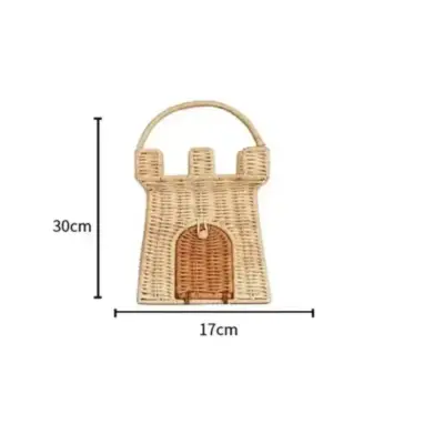 Bolso castillo de mimbre - miniatura 1