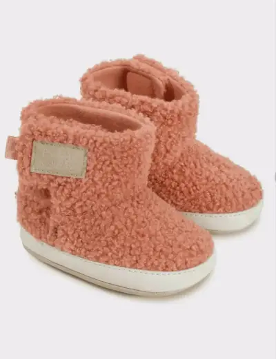 Botas rosadas para bebé - miniatura 1