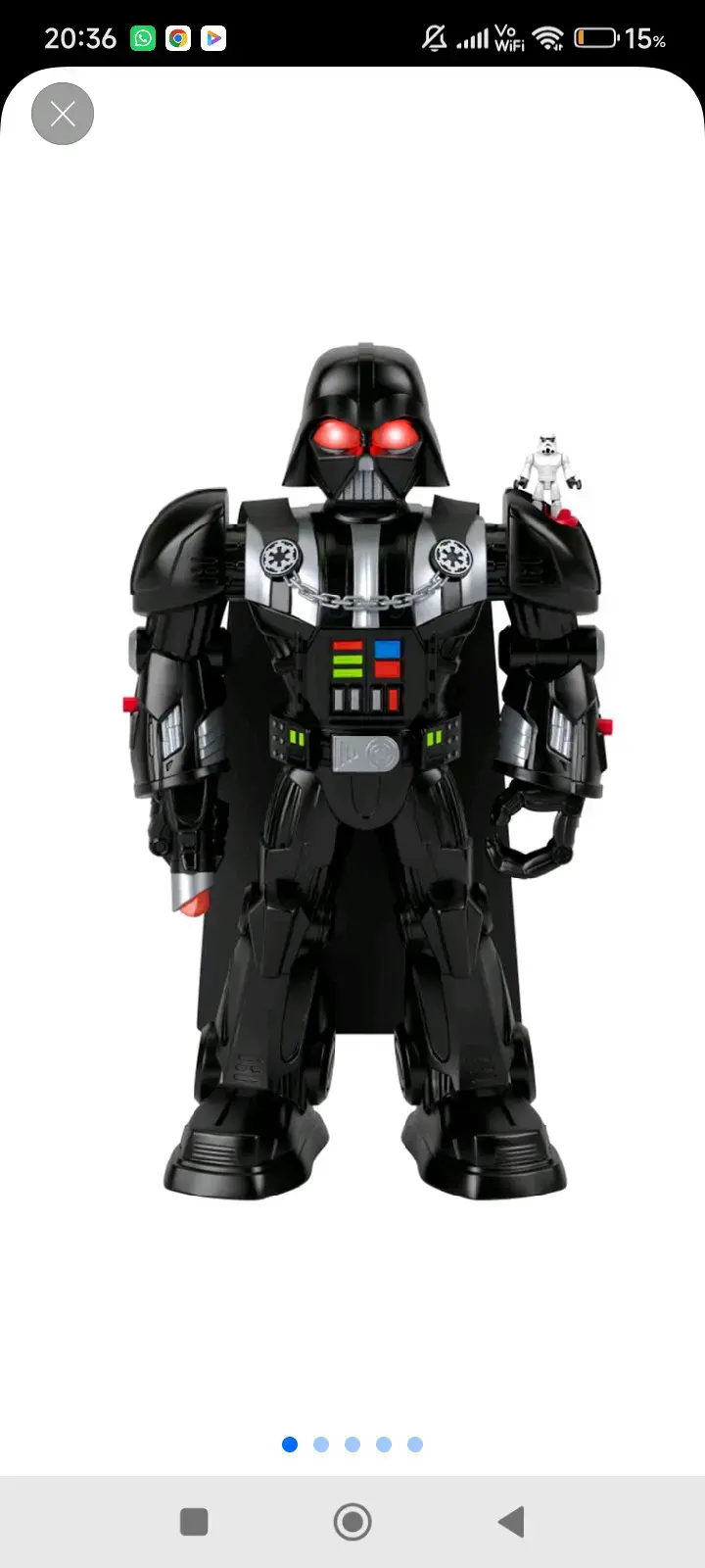 Figura robot estilo Darth Vader - 1