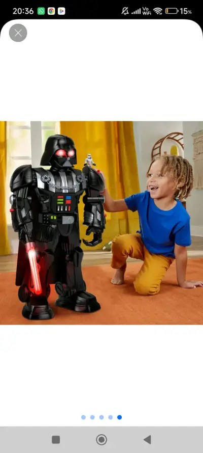 Figura robot estilo Darth Vader - miniatura 2
