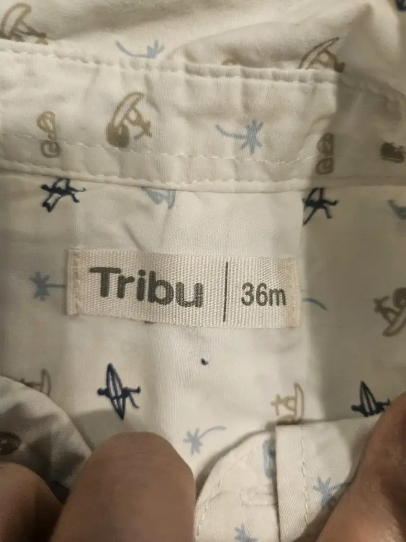 Camisa blanca estampada talla 3 - 3
