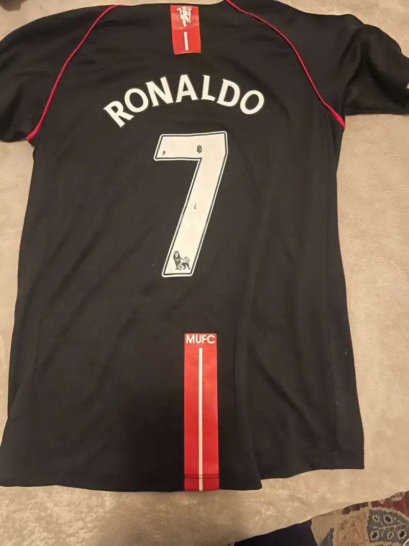 Camiseta fútbol Manchester United negra - 2