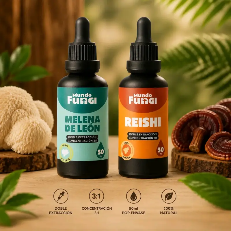 Melena de León, reishi y cordyceps 50ml extracto - 4