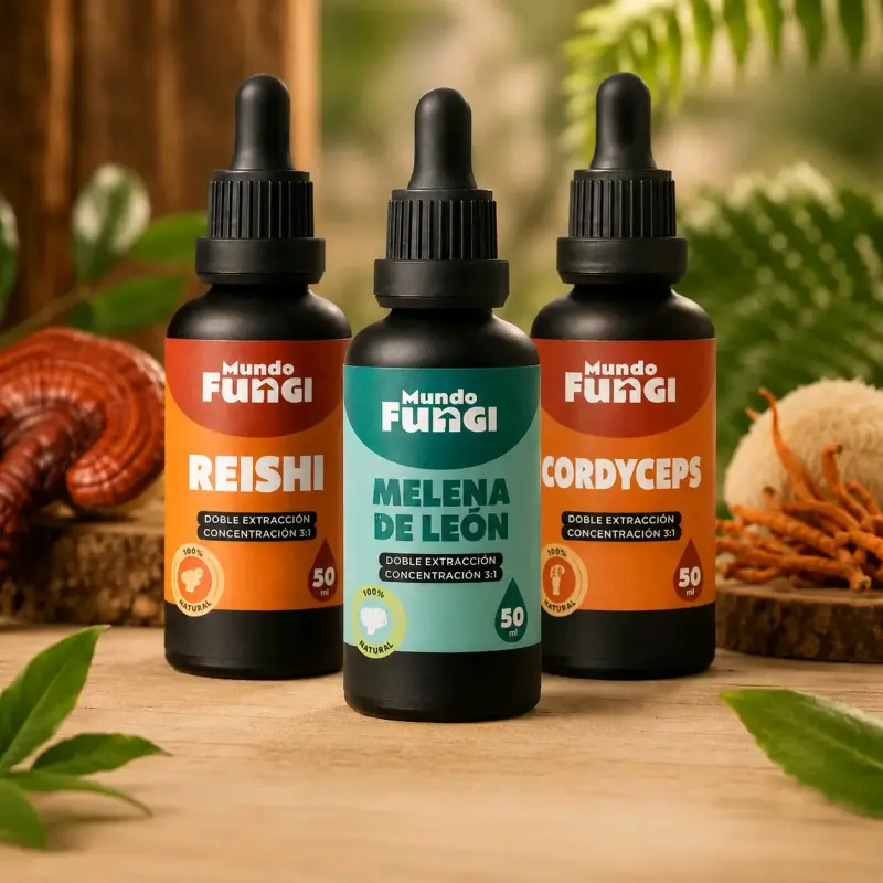 Melena de León, reishi y cordyceps 50ml extracto - 5