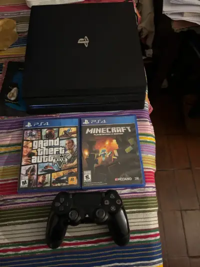 Consola PS4 Pro 1tb con juegos y control - miniatura 1