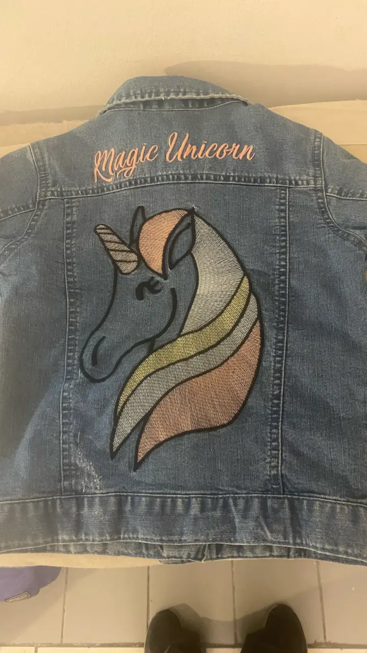 Chaqueta de mezclilla azul marca yamp - 2