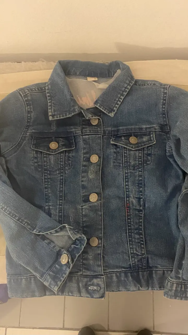 Chaqueta de mezclilla azul marca yamp - 4