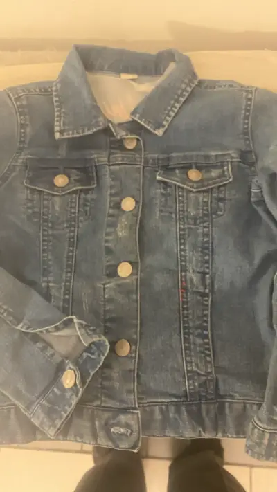 Chaqueta de mezclilla azul marca yamp - miniatura 5