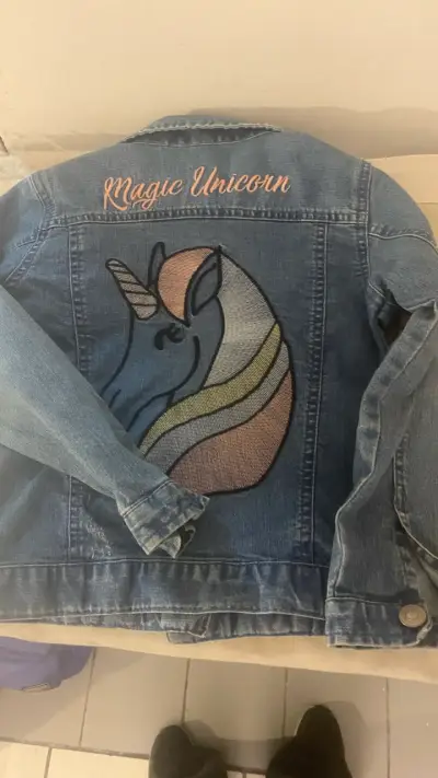 Chaqueta de mezclilla azul marca yamp - miniatura 6