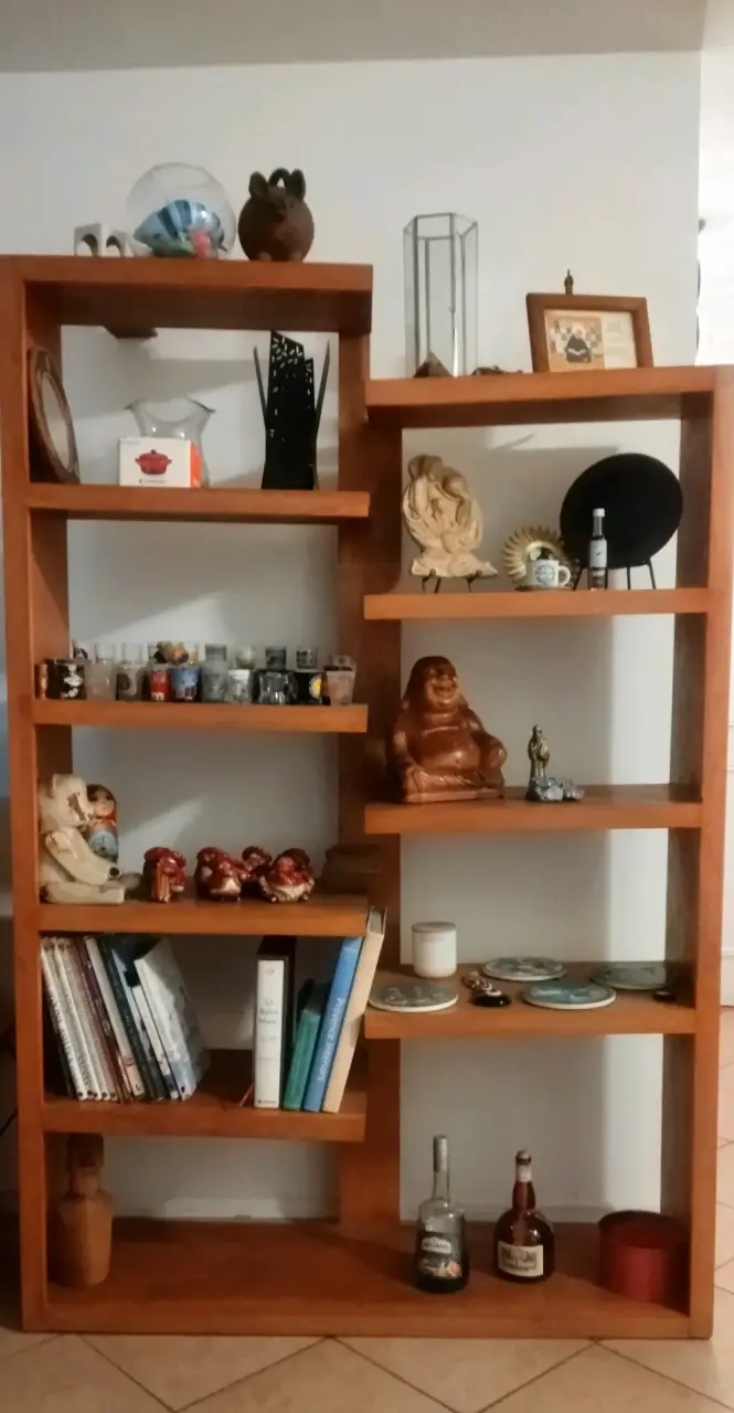 Biblioteca / Repisa Madera Solida Diseño Moderno - 4
