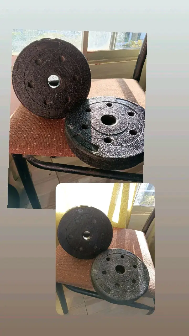 Discos de pesas 5 kg negros