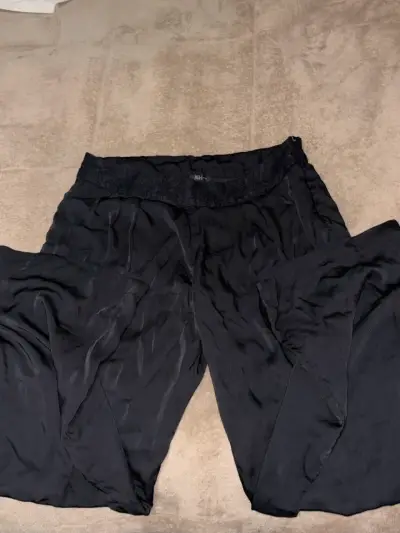 Pantalon de seda negro talla 46 / ASH - miniatura 1