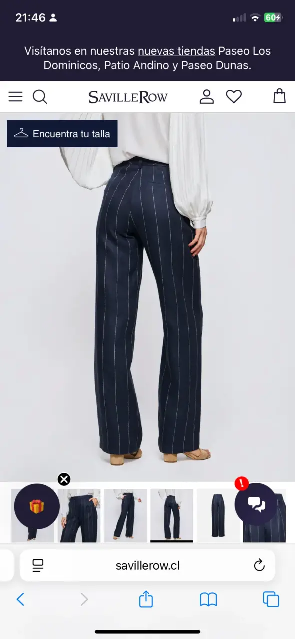 Pantalón azul Saville Row rayas - 2