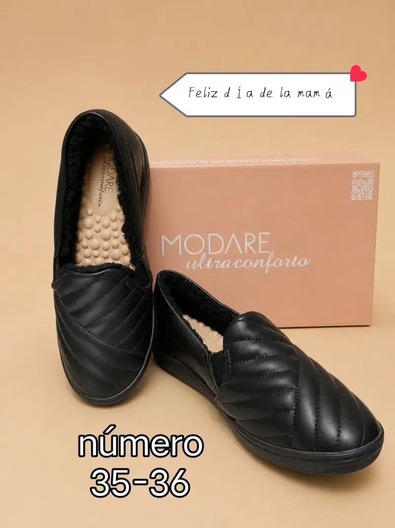 Pantuflas negras Modare - 2