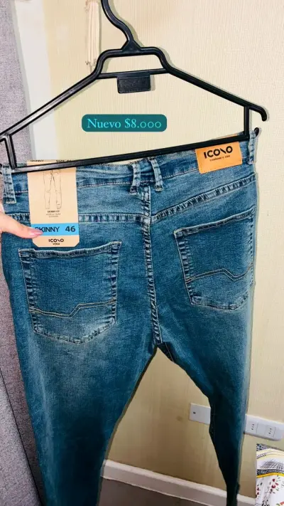 Jeans Skinny Hombre Azul - miniatura 2