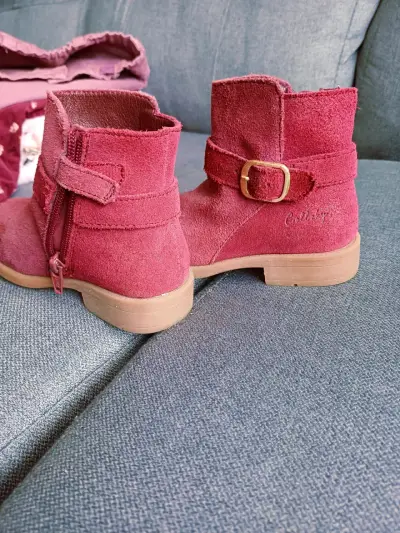Botines de gamuza burdeo - miniatura 2
