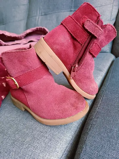 Botines de gamuza burdeo - miniatura 4