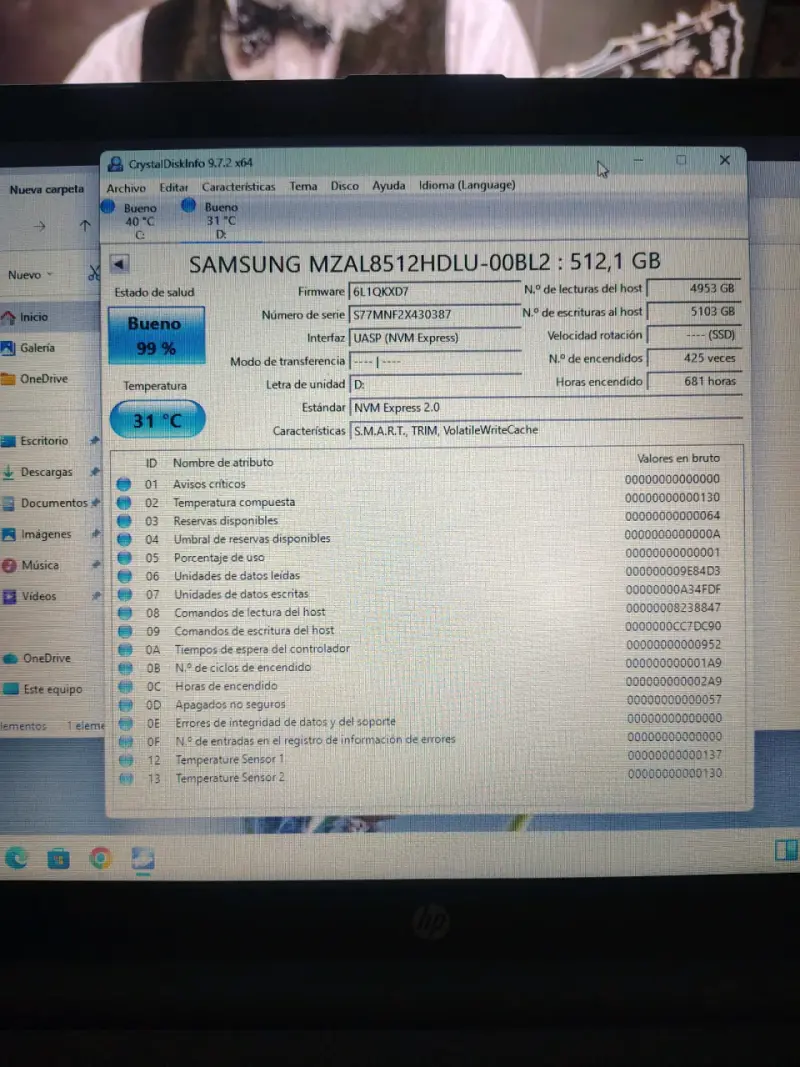 Disco SSD M.2 Samsung 512GB - 3