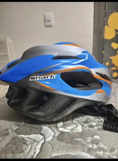 Casco ciclismo azul y gris - miniatura 1