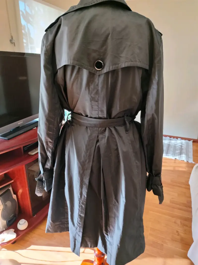 Trench coat gris de mujer - 2